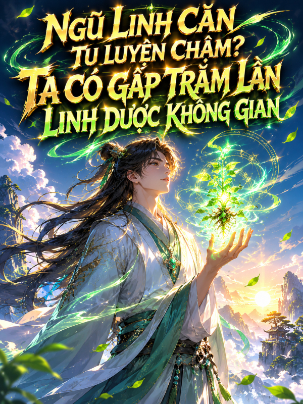 ngũ linh căn tu luyện chậm? ta có gấp trăm lần linh dược không gian (c)